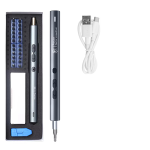 Venta caliente 28 1 Mini juego de destornilladores eléctricos portátiles 350mAh batería de litio destornillador de energía inalámbrico <span class=keywords><strong>luz</strong></span> de trabajo LED para bricolaje - Product Image 1