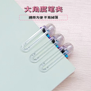 XH <b>Multi</b> Function <b>Pen</b> 6-<b>Color</b> Ballpoint Transparent Barrel Push Button Writing Drawing Journaling Stylus <b>Pen</b> - Product Image 2