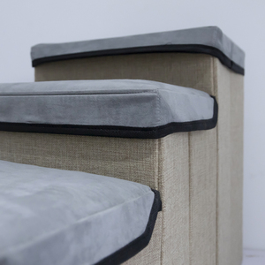 Faltbare Hundewelpen-Rampen leiter Faltbare wasch bare Haustier treppe Dreistufige Aufbewahrung sbox - Product Image 6