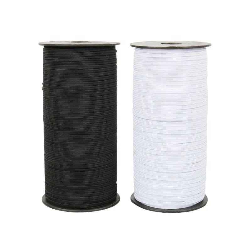 En Witte Flapuremtitanium Elastische Band Stremen Bandkoord Roll Gebreide Diy Ambachten Naaien Webbing 3-25Mm Hoge Stretch Zwart