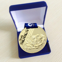 Médaillon de Sport personnalisé bon marché, médaille de présentation avec boîte en velours