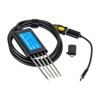 Analizador de Suelo Multiparamétrico Profesional, Medidor de NPK/pH/Humedad/EC/Temperatura del Suelo con Conexión USB para Agricultura de Precisión