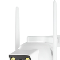Dual Lens 6MP draadloze beveiligingscamera Pan Tilt CCTV-monitor IP66 Nachtzicht Tweerichtingsaudio