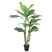 Arbre artificiel vert géant de 190 cm avec 23 feuilles réalistes, plante tropicale artificielle pour l'intérieur, pour la décoration de la maison, du bureau ou de l'hôtel