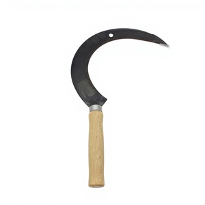 Vendita Diretta dalla Fabbrica, Falce in Acciaio Personalizzabile con Manico in Legno, Attrezzo Agricolo per Raccolta, Potatura e Taglio - Product Image 4