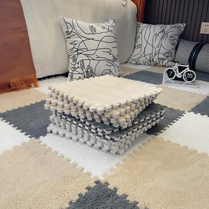 30CM * 30CM <span class=keywords><strong>Tapis</strong></span> en Mousse Eva en Velours pour Bébé Carrelage en Peluche <span class=keywords><strong>Puzzle</strong></span> <span class=keywords><strong>Tapis</strong></span> de Jeu Adhésif pour Enfants 1CM Moelleux Épais EVA Vivant - Product Image 4