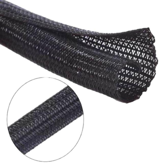 Manufacturer Self-Wrapped Nylon Braided Textile Sleeve Flame Retardant 600V Rated Insulation Protection Tube