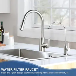 304 Stainless Steel Healthy Water Purifier Faucet Pure Water Drinking Water Kitchen Faucet For RV Kitchen Sink