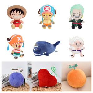 Nuevo Peluche de Anime Personalizado de 25 cm, Súper Suave, con Llavero, Figura de Dibujos Animados de Zoro, Luffy, Chopper, Nika - Product Image 1