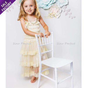 Factory Direct Sale Stackable Party Event Child <b>Dining</b> Furniture White Kid Chivalry Chivari <b>Chair</b> - Product Image 5