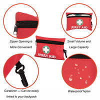 Vente directe d'usine, trousse de premiers soins certifiée CE ISO et sac de premiers soins en nylon, trousse de survie d'urgence portable pour l'extérieur