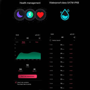 แหวนสมาร์ทไทเทเนียม BT5.3 ECG PPG ตรวจวัดสุขภาพ วัดอัตราการเต้นของหัวใจ HRV ตรวจสอบการนอนหลับ ติดตามการออกกำลังกาย พร้อมแอปพลิเคชันเฉพาะสำหรับการตรวจวัด ECG และ PPG - Product Image 5