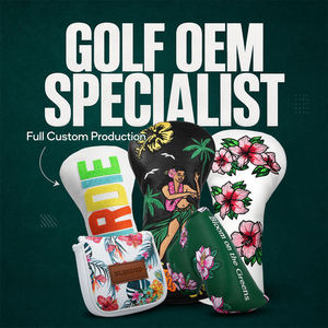 Professional Custom Made Golf Club <b>Cover</b> Durable <b>Putter</b> <b>Cover</b> Protective Smooth Finish Embroidered Golf Headcover - Product Image 1