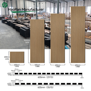 Service OEM/ODM, vente en gros d'usine, panneau mural acoustique en bois à lattes, panneau mural flexible insonorisant en bois massif - Product Image 4