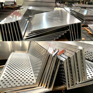 Plaques de <span class=keywords><strong>plafond</strong></span> métalliques perforées sur mesure, ignifuges classe A, <span class=keywords><strong>pour</strong></span> bureaux, hôtels, centres commerciaux et salles de sport, avec installation sur grille de <span class=keywords><strong>plafond</strong></span> - Product Image 2