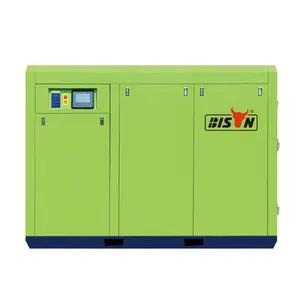 Oil injected rotary direct drive 5.5KW 7HP air cooling driven stationary 1.25m3/min screw air compressor machine