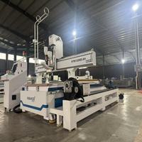 Routeur CNC STM1325EC-R1 avec axe rotatif pour la sculpture 3D de colonnes en bois