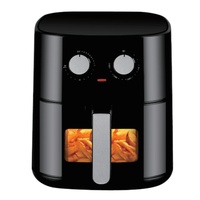 Horno Moderno de Acero Inoxidable de Diseño Circular de 6.5L para Hogar y Hotel con Pantalla Táctil y Control Digital LCD, Freidora de Aire