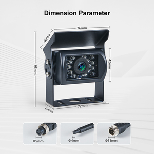 Awintech hot-bán màu HD tầm nhìn ban đêm 18 IR LED CCD xe phía sau/phía trước/bên máy ảnh xem đảo ngược sao lưu máy ảnh xe máy ảnh - Product Image 3