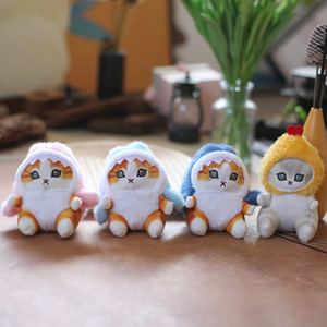 Boneco de Pelúcia Fofo de Gato Tubarão e Gato Camarão Frito, Pingente Decorativo para Quarto, Carro e Bolsa, Presente de Feriado - Product Image 1