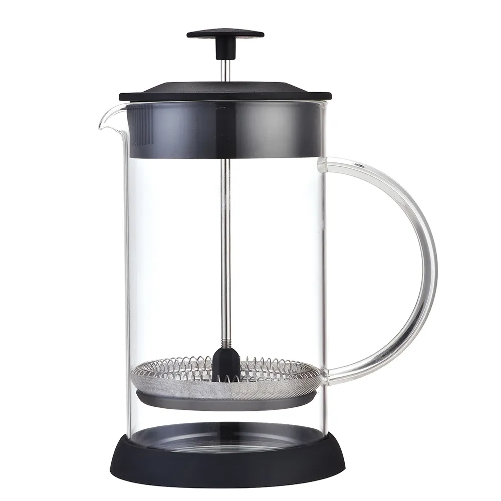 Bom Preço Pp Plástico Material De Aço Inoxidável Alta Temperatura Resistente Bule De Vidro Cafeteira French Press