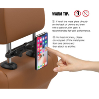 Support de tablette pour appuie-tête de voiture OEM personnalisé, support de tablette pour siège arrière CE ROSH, support magnétique pour téléphone et tablette réglable à 360° pour siège arrière