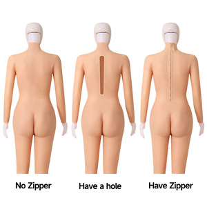 Combinaison féminine réaliste en silicone avec formes de seins |   Combinaison de cosplay pour travestis intégrale - Product Image 5