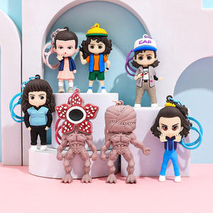 Llavero Al Por Mayor Nuevo <span class=keywords><strong>de</strong></span> Dustin y Eleven <span class=keywords><strong>de</strong></span> <span class=keywords><strong>Stranger</strong></span> <span class=keywords><strong>Things</strong></span> Personalizado en Plástico PVC 3D Colgantes para Bolso Dijes Regalos para Niños y Niñas - Product Image 2