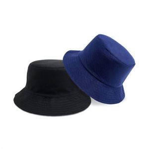 Unisex Solid Cotton Bucket <b>Hat</b> Caps Wholesale Custom Embroidery Logo Outdoor Sunscreen <b>Flat</b> Top for Kids and Fishermen - Product Image 6