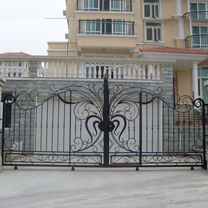 Porte d'entrée coulissante moderne simple <span class=keywords><strong>en</strong></span> fer forgé <span class=keywords><strong>pour</strong></span> la maison - Product Image 5