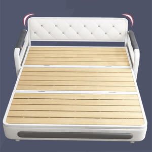 Sofá Cama Plegable HANYEE Moderno Multifuncional de Metal y Tela, Estructura de Futón Convertible con Almacenamiento, Precio Bajo para Hoteles, Apartamentos y Escuelas - Product Image 5