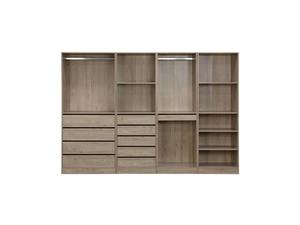 <span class=keywords><strong>Kit</strong></span> de <span class=keywords><strong>dressing</strong></span> modulaire avec 4 éléments. Naturel. Panneaux laminés - Product Image 6