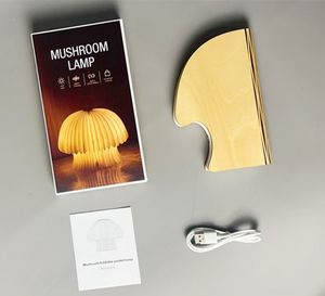 Sustainable <strong>Mushroom</strong> <strong>Lamp</strong> with Walnut Ply - Waterproof, Tear-Resistant, Energy-Efficient, Handcrafted, Decorative Lighting - Product Image 5