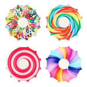 Jouet de décompression gyroscopique coloré <span class=keywords><strong>double</strong></span> face avec fonction sonore Matériau plastique Cadeau unisexe <span class=keywords><strong>Toupie</strong></span> - Product Image 2