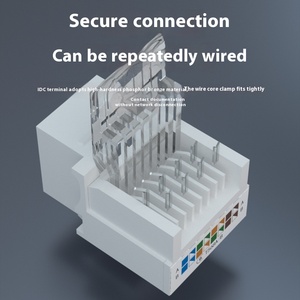 Geyida-m28 mạ Vàng cổng cat6 Bảng điều khiển mô-đun ổ cắm Gigabit cáp miễn phí sử dụng phổ quát Keystone Jack mô-đun mạng - Product Image 6