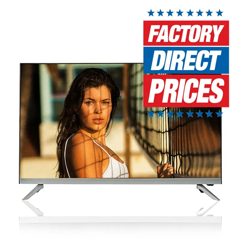 Hoge Kwaliteit 4K Lcd Tv China Fabriek Uhd Hd Flatscreen Groothandel Televisie 65 55 32 24 Inch Pulg android Led Smart Tv Sets