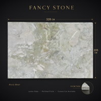 Marbre FANCY STONE BRESCIA MONET, finition polie 1,8 cm, pour comptoirs de cuisine, murs de salle de bain et projets d'aménagement intérieur