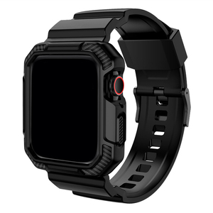 Banda deportiva resistente a prueba de golpes integrada de TPU con funda protectora para <span class=keywords><strong>Apple</strong></span> <span class=keywords><strong>Watch</strong></span> 45/44/42/41/40/38mm <span class=keywords><strong>Serie</strong></span> 9/8/7/<span class=keywords><strong>6</strong></span>/5/4/3/2/1/<span class=keywords><strong>SE</strong></span> - Product Image 1