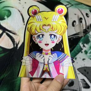 1300 تصميمًا لملصقات أنمي كرتونية مقاومة للماء بتقنية الحركة المجسمة (Lenticular) لتزيين السيارات وأجهزة الكمبيوتر المحمولة، ملصقات Solo Leveling ثلاثية الأبعاد - Product Image 5