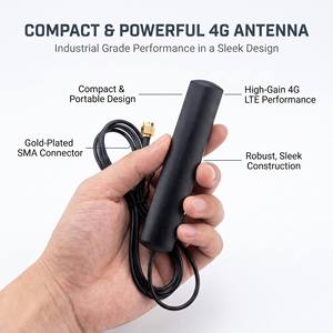 Antena Interna 4G LTE GSM de Alta Ganancia 7dBi, Antena de Parche con Adhesivo 3M, SMA Macho RG174 para <span class=keywords><strong>Router</strong></span> 4G, Gateway Inalámbrico, Módem - Product Image 5