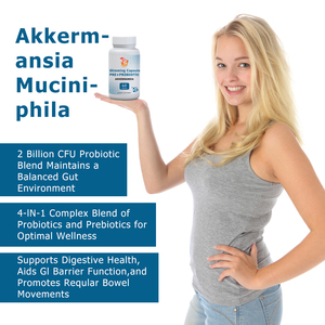 Factory Direct Slimming Capsules with Akkermansia Probiotic Prebiotic <b>Blend</b> Support Digestive Health Balance Gut Flora Capsules - Product Image 6