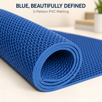 Tapis d'entrée extérieur antidérapant en PVC à carreaux de 6 mm, en peluche, pour voiture, portes de patio, tailles personnalisées, fabrication OEM, livraison directe d'usine