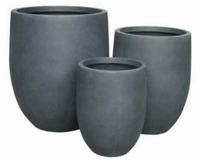 Ronglin YC-0066 Pots de plantes en béton GRC faits à la main Grand 55-81cm Léger Durable Texture personnalisable pour pots de fleurs Jardinières