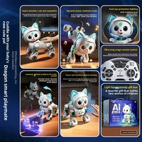 Juguete de Gato Robot Eléctrico Inteligente con Control Remoto, de Plástico Resistente, Educativo para Niños de 1 a 3 Años, Niños y Niñas