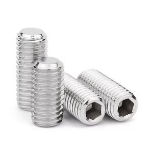 304 Stainless Steel Hex Socket Head Screw M2.5 M16 Metric DIN913 Grade A A2-70 Standard Thread Flat End Set Screw - Product Image 1