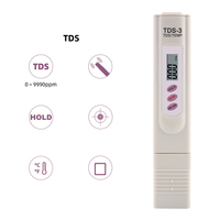 Testeur de qualité de l'eau numérique multifonctionnel 3 en 1 TDS EC, testeur de température, stylo testeur, testeur de pureté de l'eau PPM, batterie OEM
