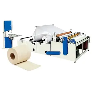 Automatic toilet paper roll wrapping machine toilet paper band saw cutting machine toilet tissue paper roll production machine