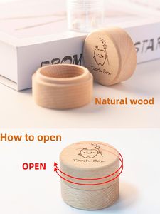 Caja de Madera para Dientes de Leche para Niñas y Niños, Linda Caja de Almacenamiento de Dientes Perdidos con Botella de Acrílico Transparente, Regalo de Recuerdo para Niños - Product Image 4