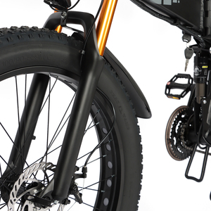 Bicicleta Eléctrica Plegable de 26 Pulgadas con Llantas Gruesas, Motor sin Escobillas de 48V 500W, Batería Oculta, Largo Alcance, Bicicleta Eléctrica de Montaña para Adultos - Product Image 6