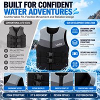 Gilet de Sauvetage Personnalisé en Néoprène pour Adultes Hommes Femmes Sports Nautiques Bateau Pêche Mer Wakeboard Rafting Fournisseur Mousse EPE PVC
